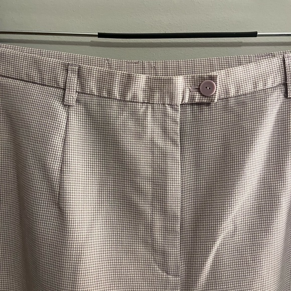 Pendleton cream small checkered loose fit trousers size 14 - Picture 4 of 10